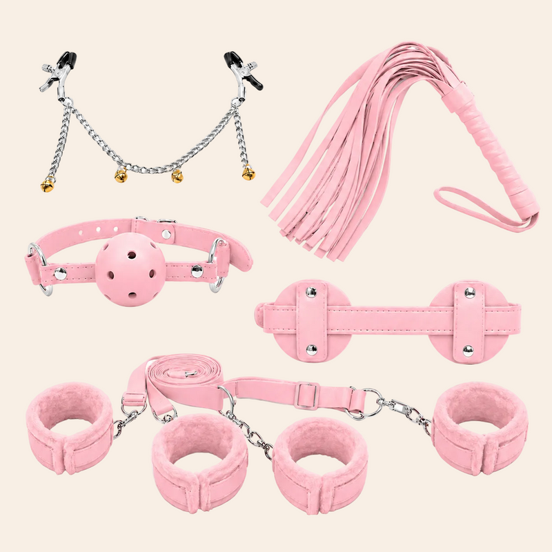 Bed Restraint Kit (5 Piece) in Pink
