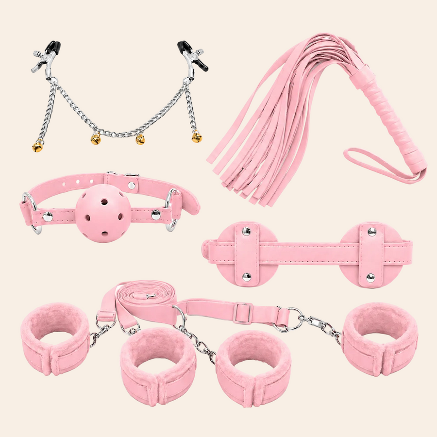 Bed Restraint Kit (5 Piece) in Pink