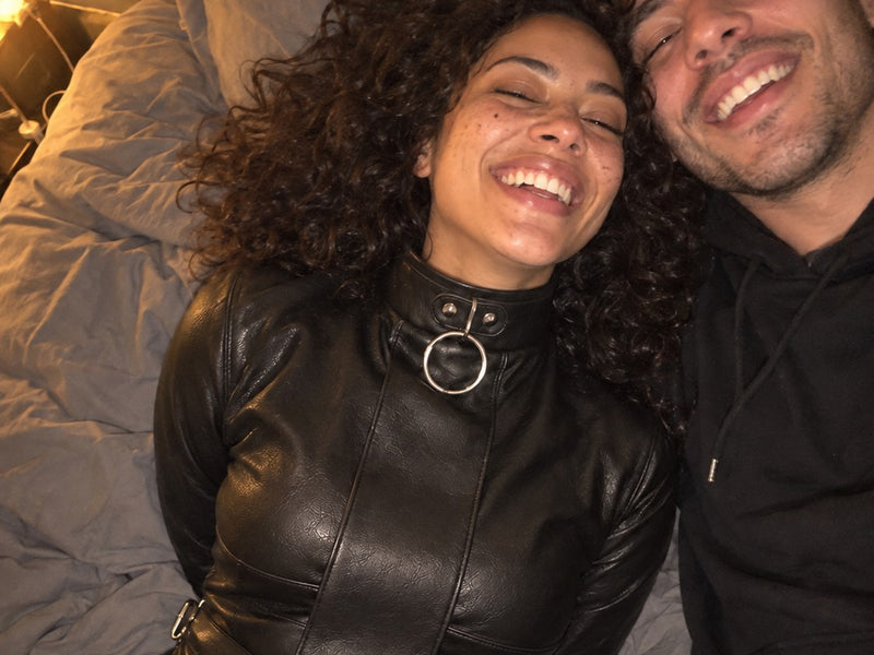 Customer photo from a review of the Bondage Jacket