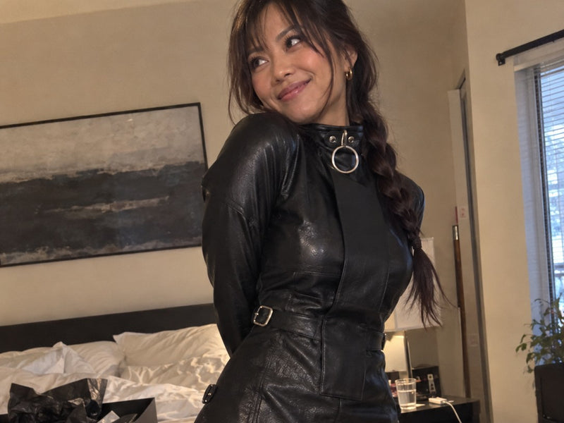 Customer photo from a review of the Bondage Jacket