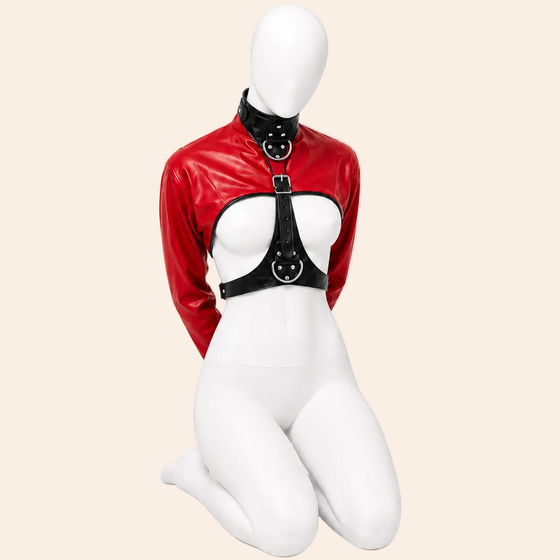 Half Jacket in Red-Black