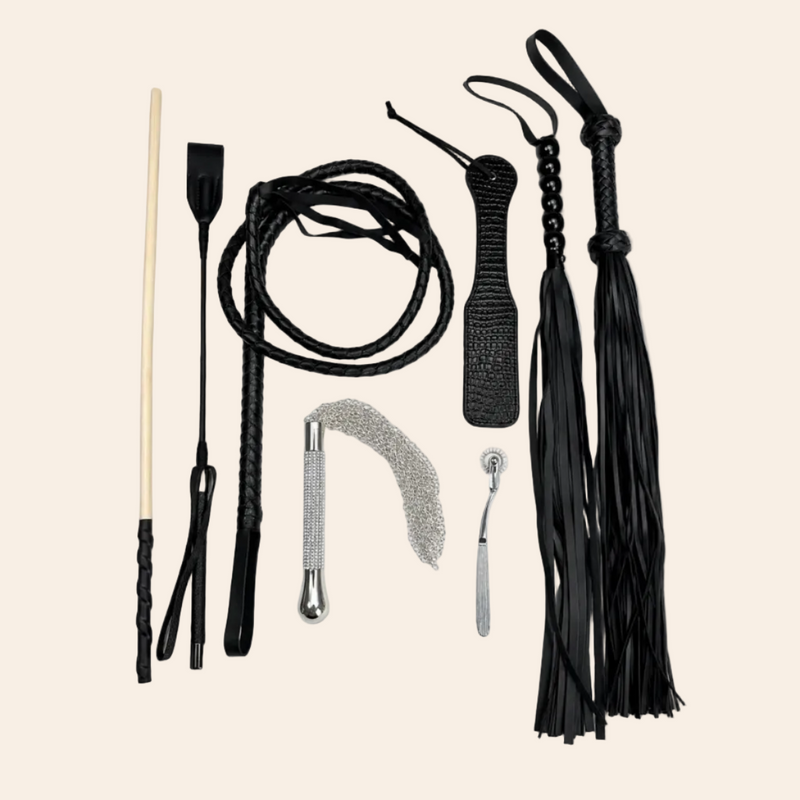 Whip & Impact Kit (8 Piece) in Black